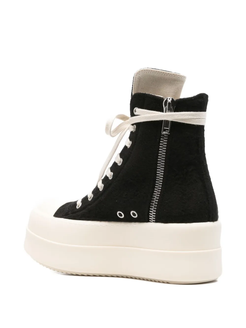 Rick Owens DRKSHDW Mega Bumper sneakers met geborduurde ster Zwart