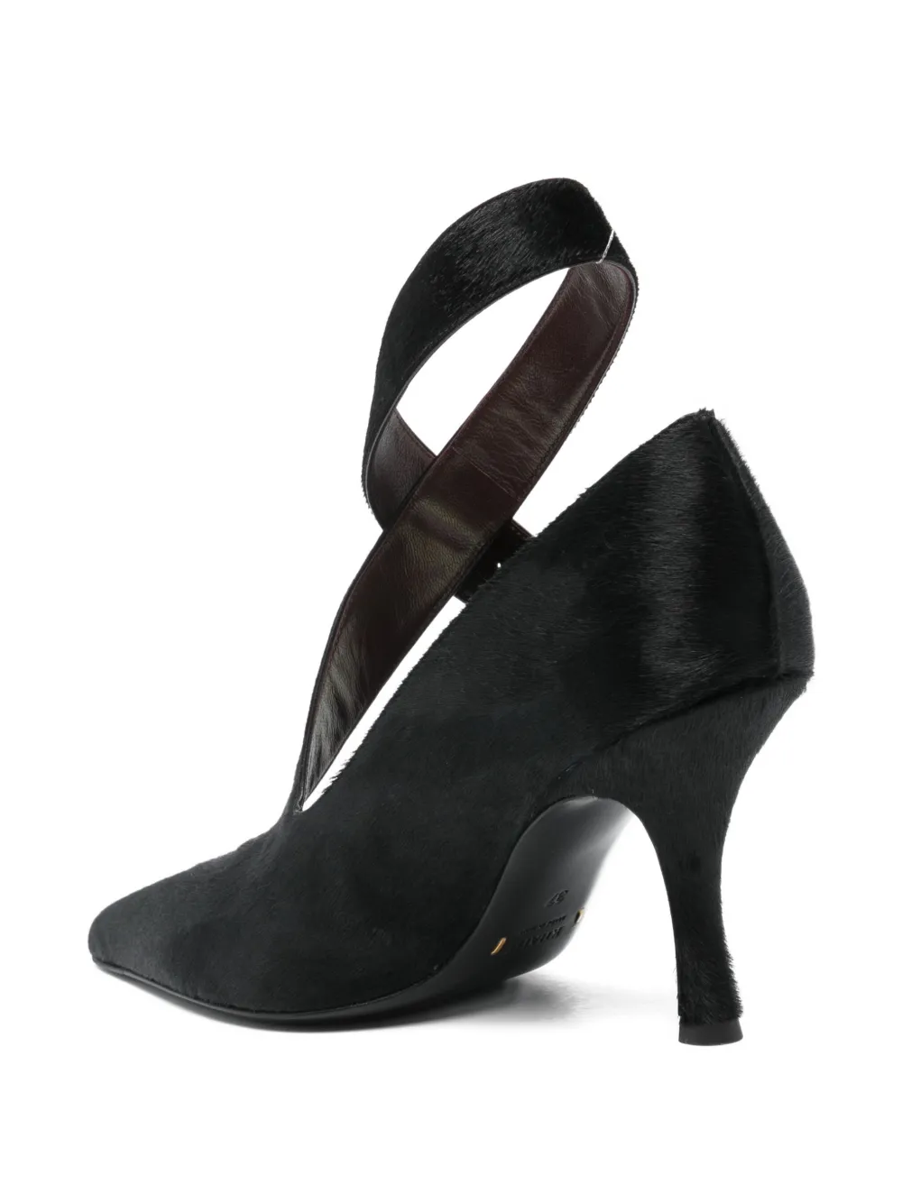 Khaite Buckle Heeled Pumps In Black