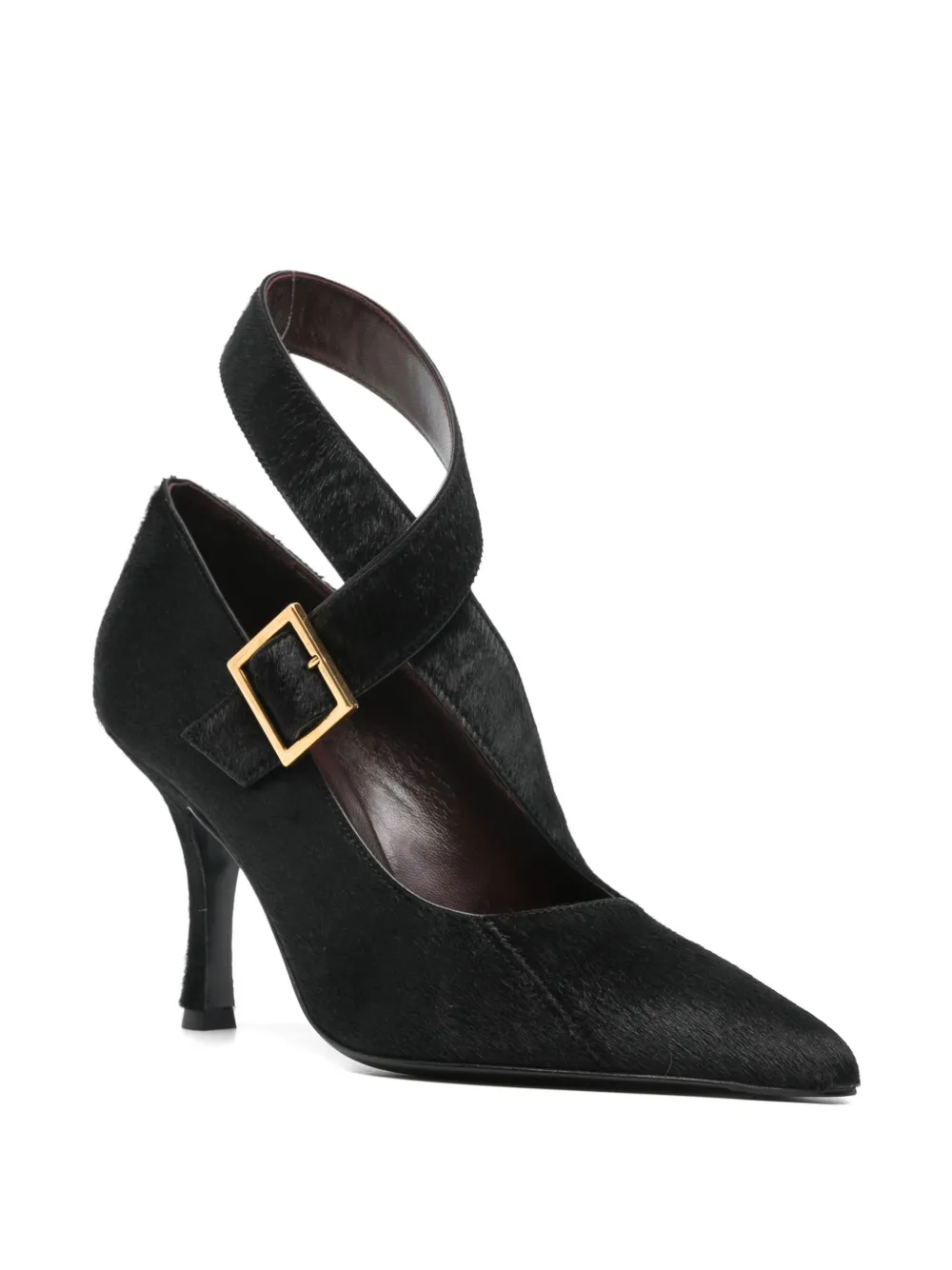 Khaite Buckle Heeled Pumps In Black