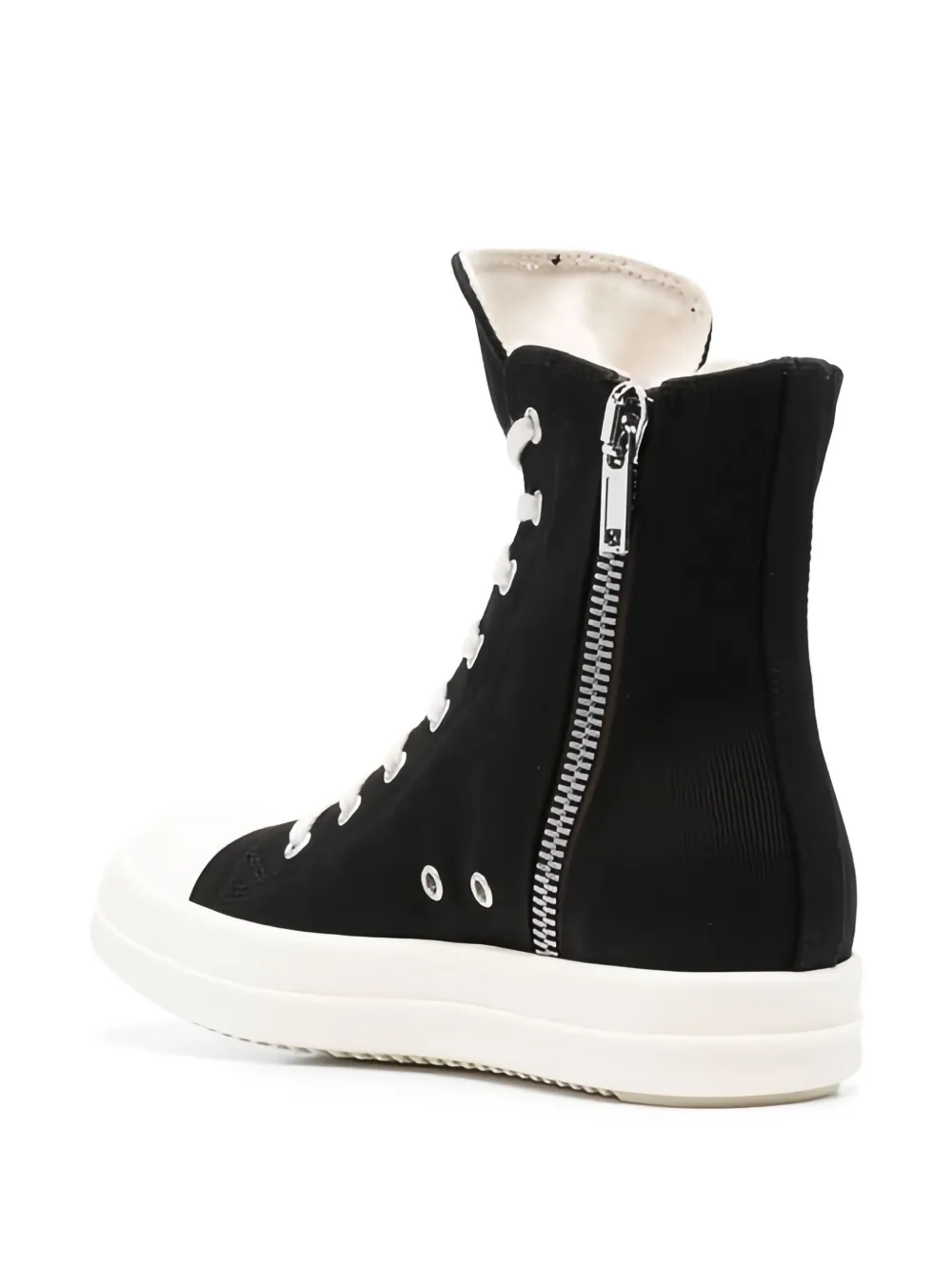 Rick Owens DRKSHDW logo-embroidered high-top sneakers Black