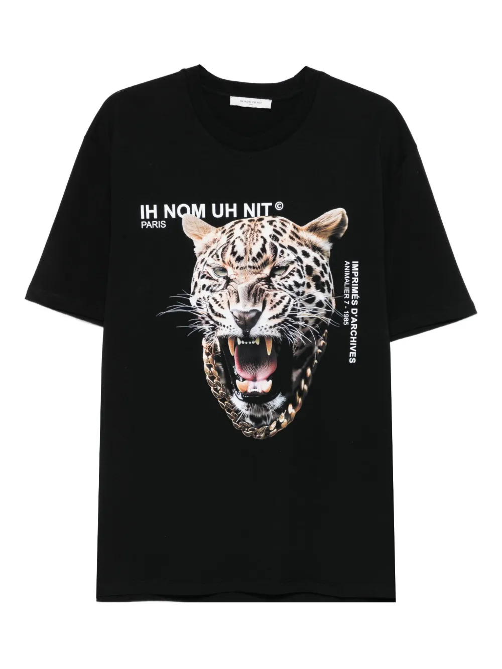 Ih Nom Uh Nit playera con animal print | negro | Image 1