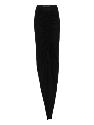 Rick Owens lilies シャーリングスカート Rick Owens Lilies ドレープ＆アシンメトリースカート通販 - Farfetch