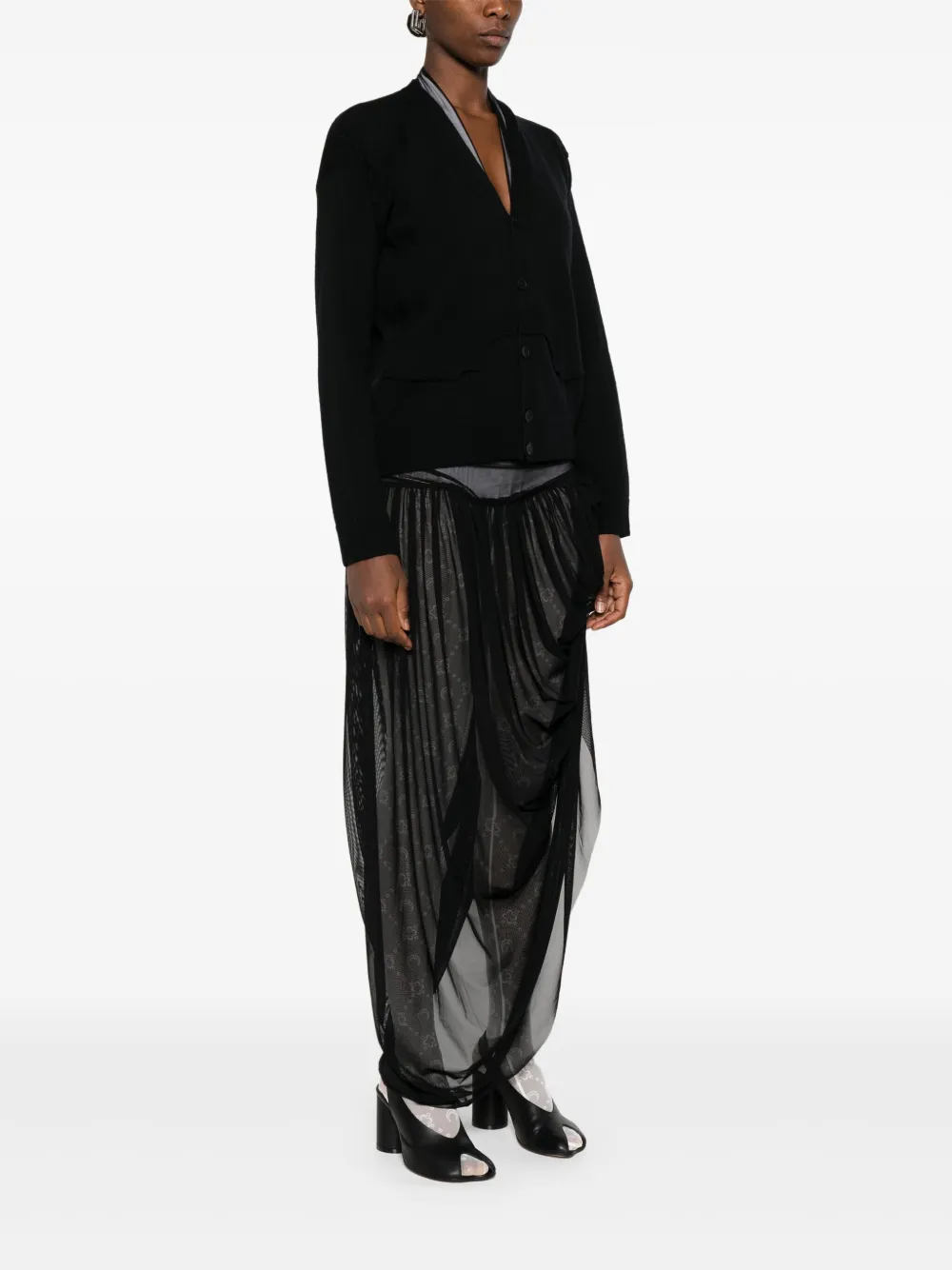 MM6 Maison Margiela Wollen vest Zwart