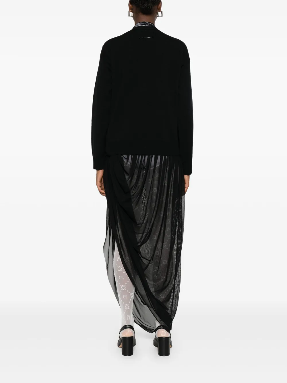 MM6 Maison Margiela Wollen vest Zwart