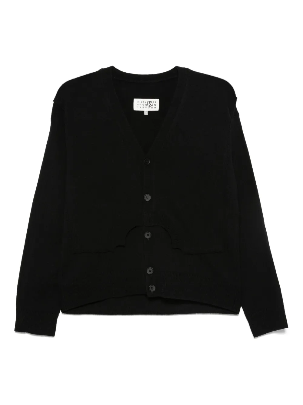 MM6 Maison Margiela Wollen vest Zwart
