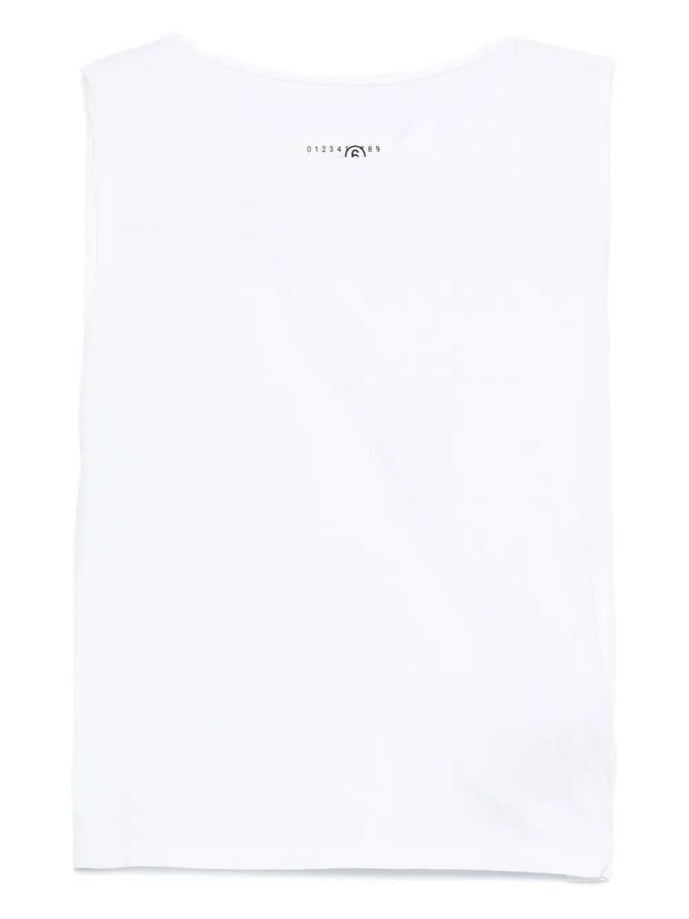 MM6 Maison Margiela sleeveless cotton top Wit