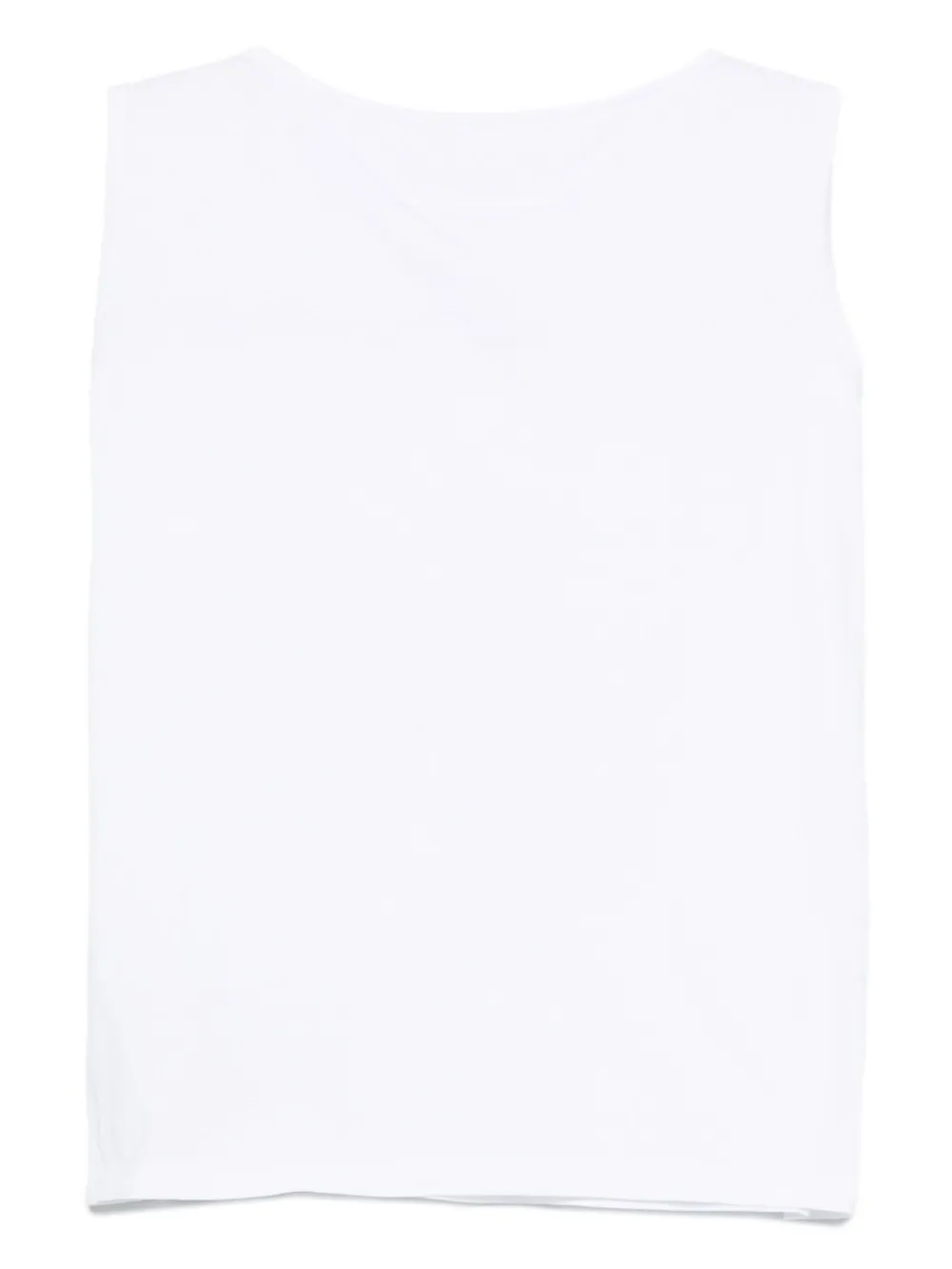 MM6 Maison Margiela sleeveless cotton top Wit