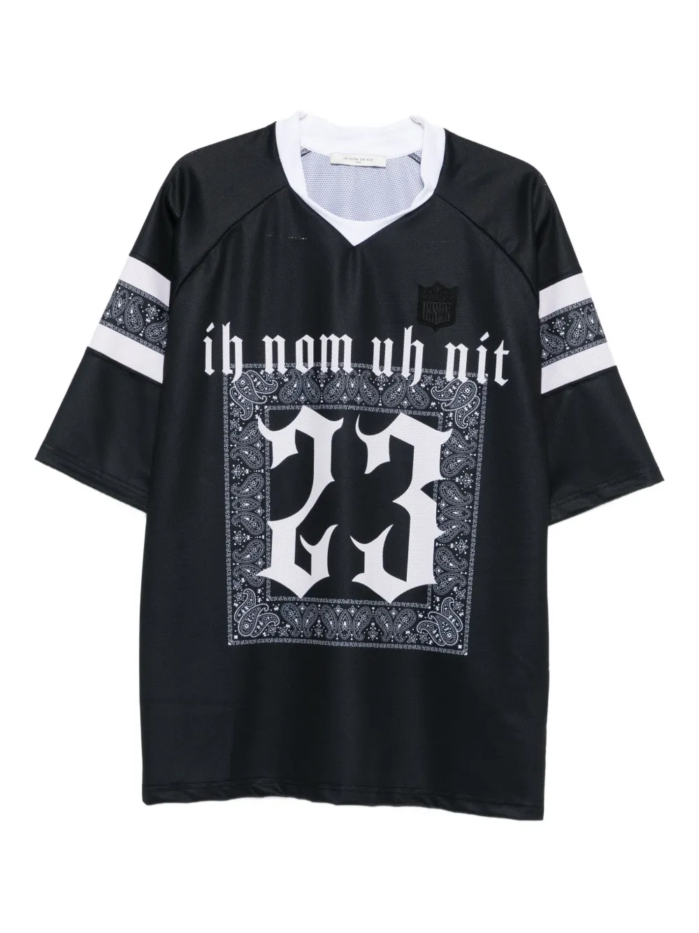 Ih Nom Uh Nit Oversized Graphic Print Crewneck T-shirt In Black