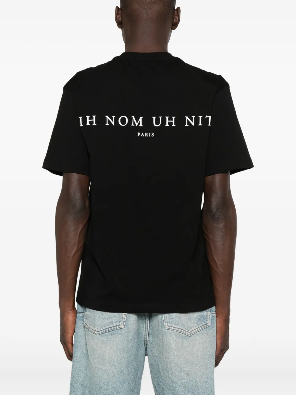 Ih Nom Uh Nit T-shirt met maskerprint Zwart