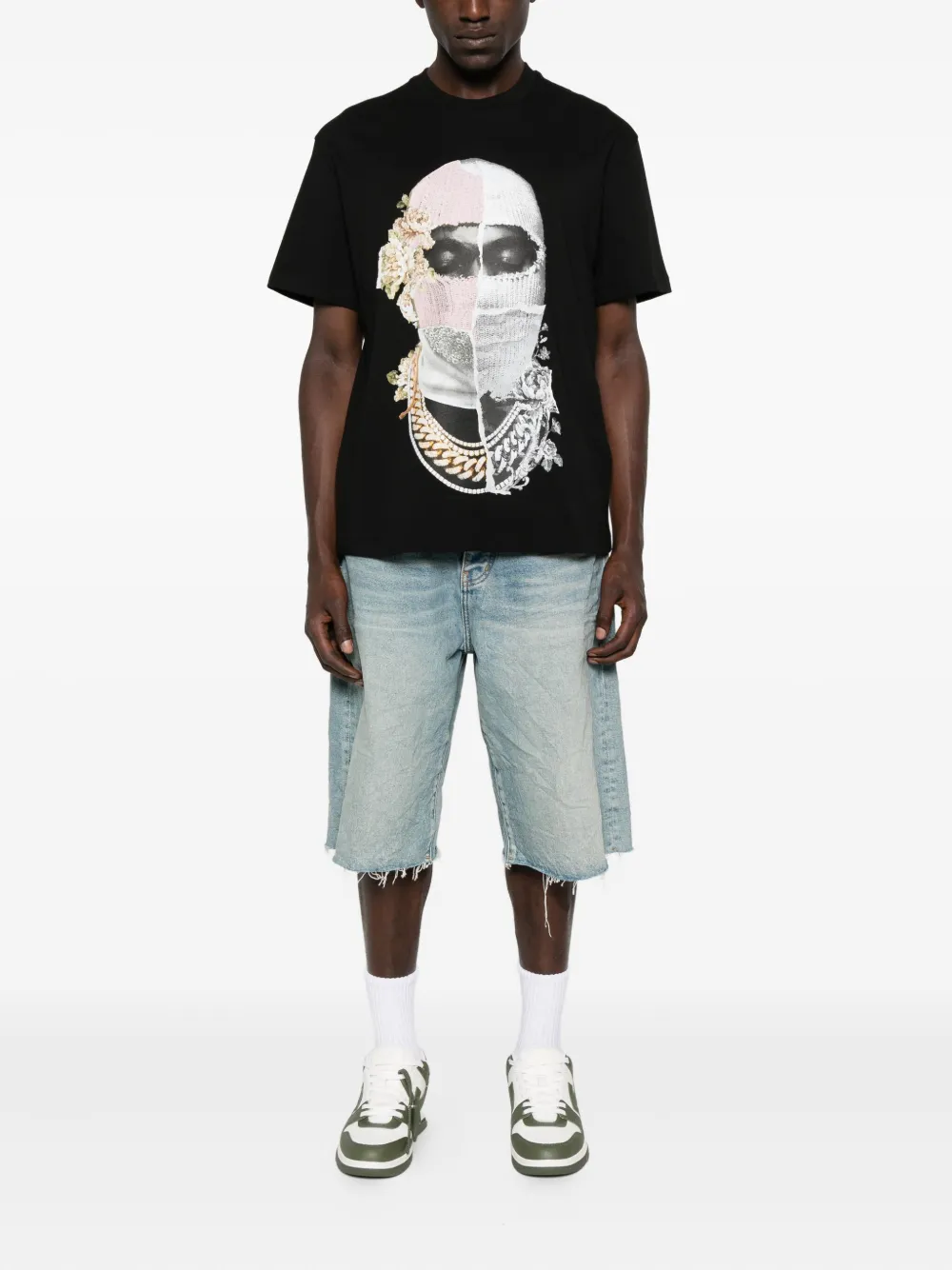 Ih Nom Uh Nit T-shirt met maskerprint Zwart