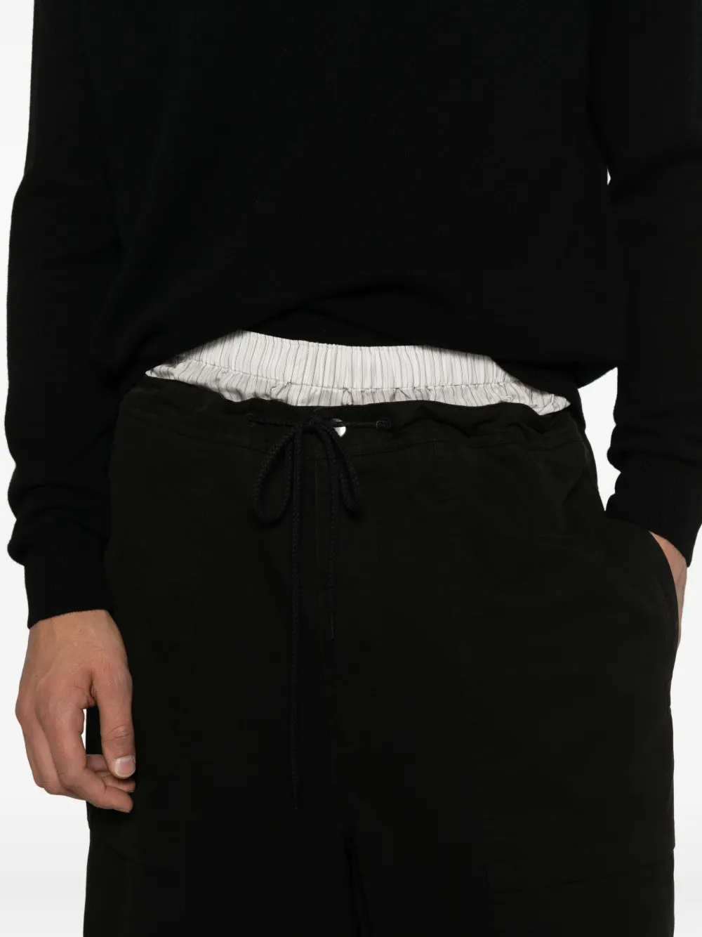 ENTIRE STUDIOS Broek met trekkoord Zwart