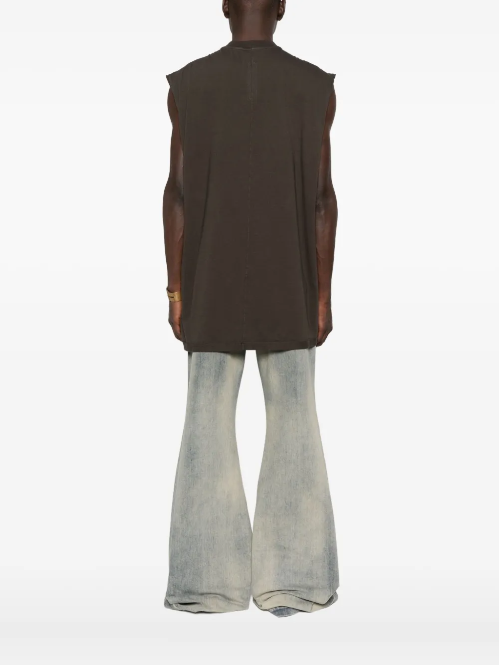 Rick Owens DRKSHDW raw-edge sleeveless T-shirt Bruin