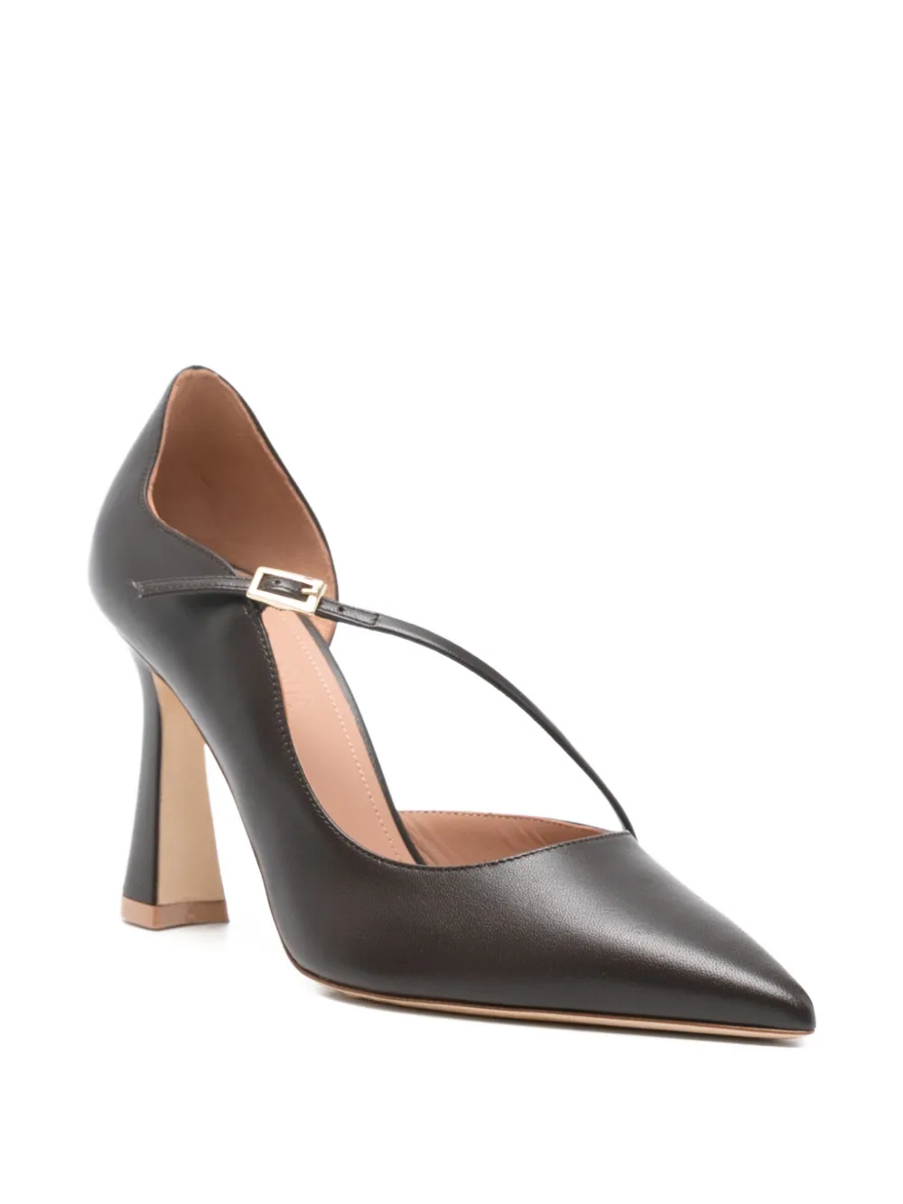 Malone Souliers 95mm Bettina Strap Pumps In Gray