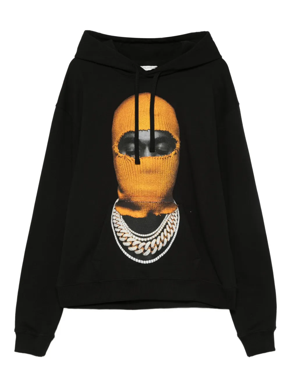 Ih Nom Uh Nit balaclava-print cotton hoodie - ブラック Ih Nom Uh Nit balaclava-print cotton hoodie - ブラック