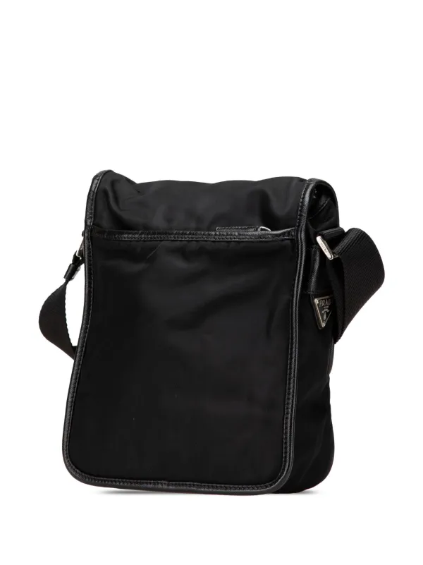 【PRADA】プラダ MESSENGER CROSSBODY BAG 2VD034VXOP2DMH Prada - Black Re-Nylon Messenger Bag | Mitchell Stores