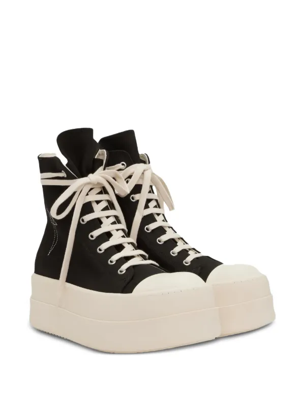 Rick Owens DRKSHDW Double Bumper ブラック Rick Owens DRKSHDW Double Bumper Sneakers in Black | SVD