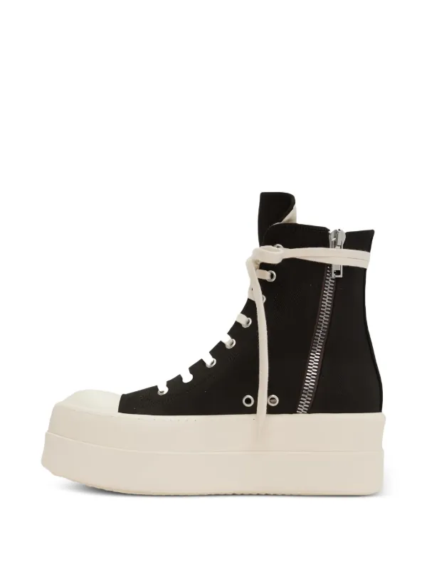 Rick Owens DRKSHDW Double Bumper Platform lace-up Trainers | Black
