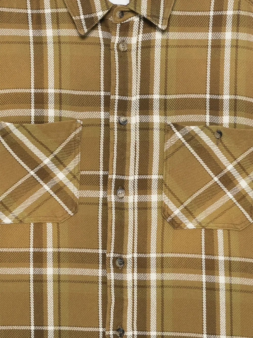 Haikure Geruit shirtjack met borstzakken Groen