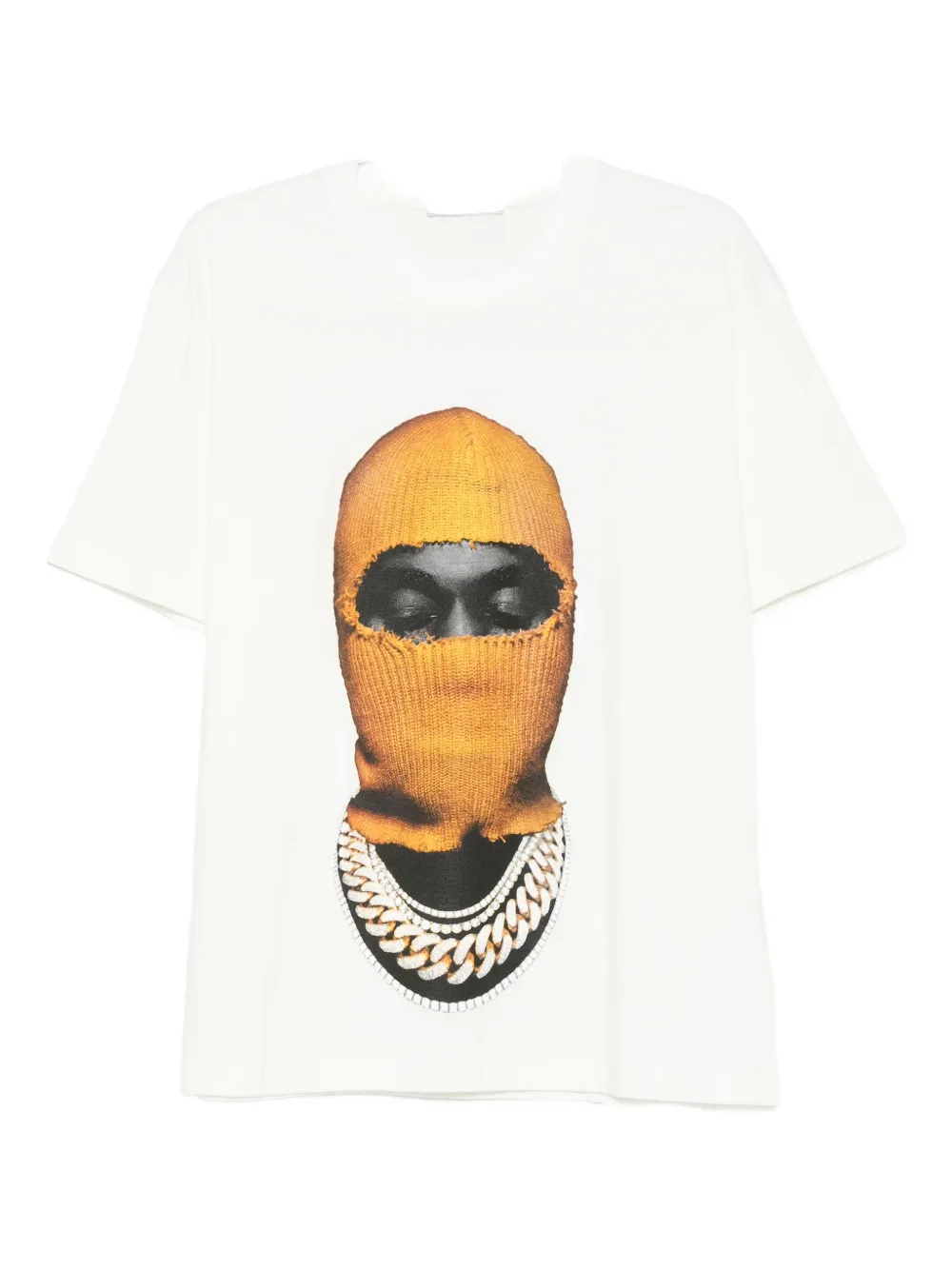 Ih Nom Uh Nit Mask20 Yellow T-shirt In White