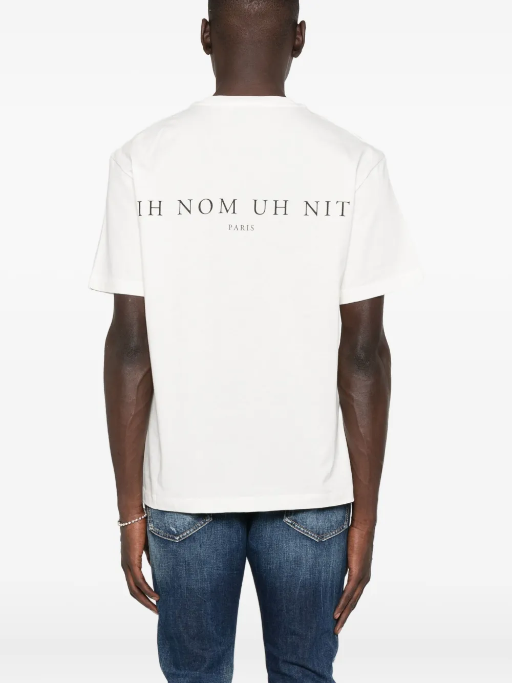 Ih Nom Uh Nit T-shirt met maskerprint Wit