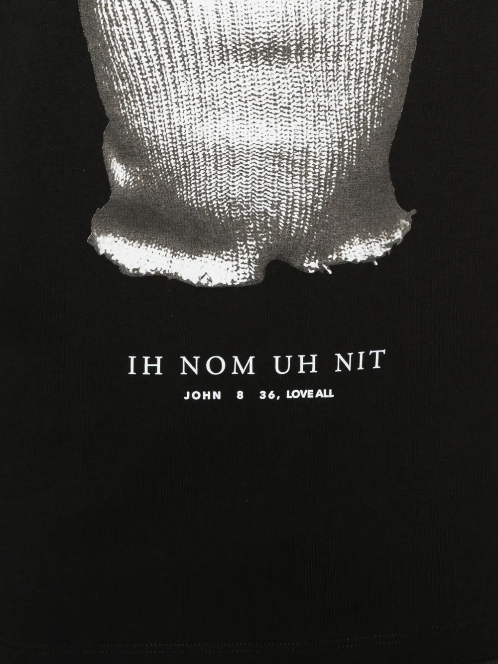 Ih Nom Uh Nit T-shirt met maskerprint Zwart