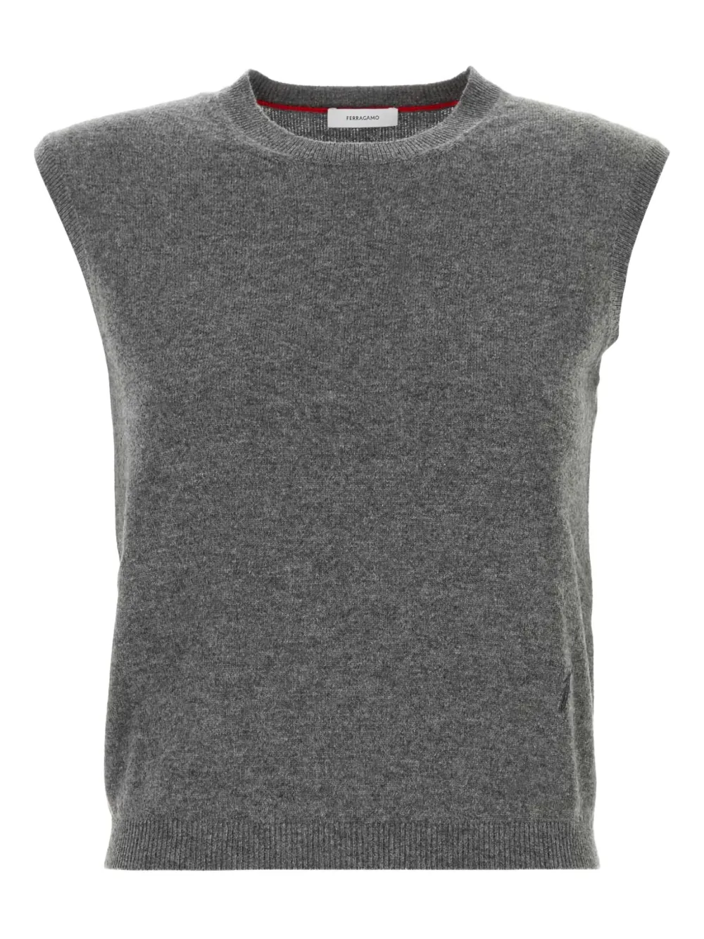 Ferragamo Mouwloze top Grijs