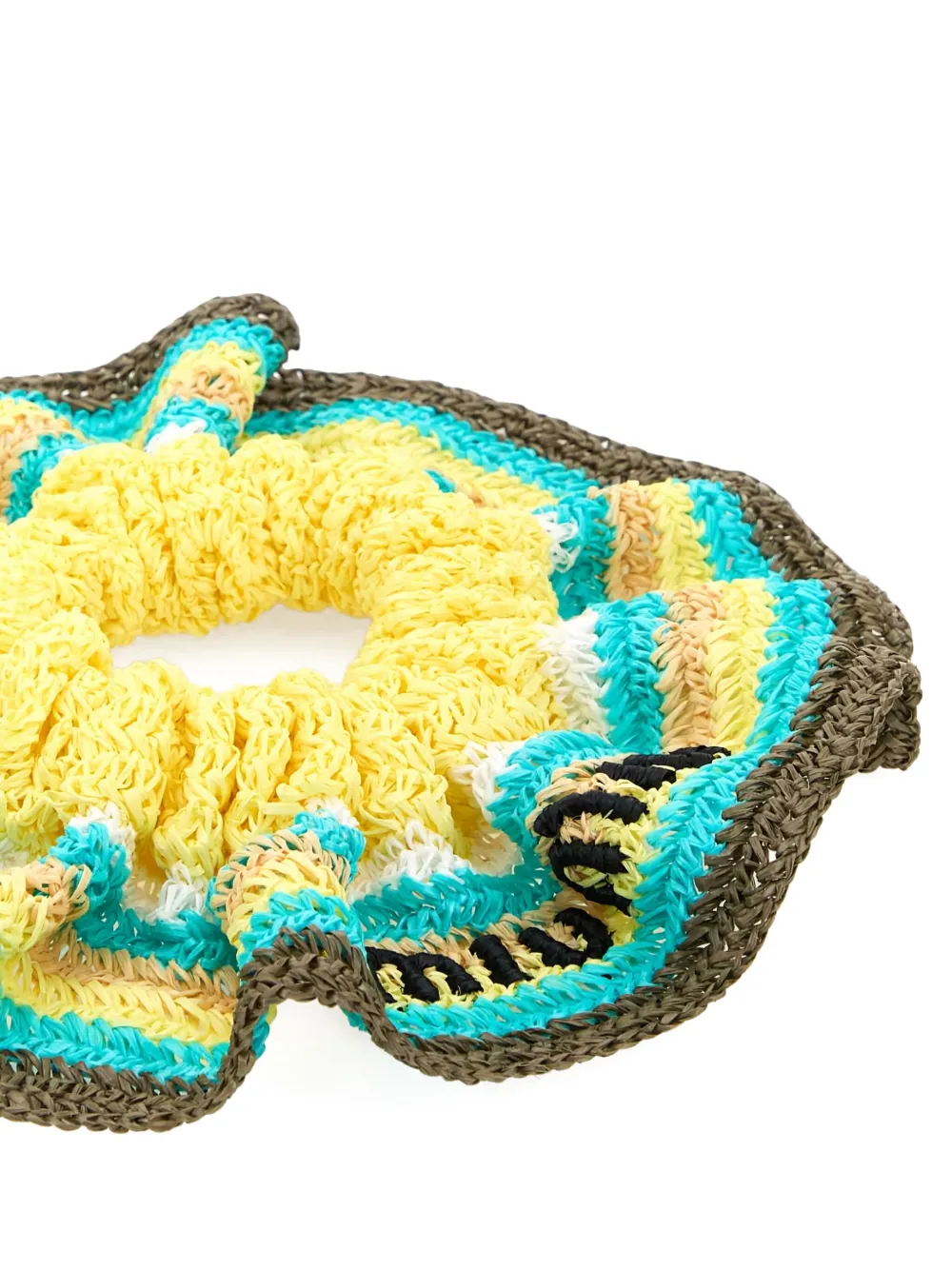 Miu Miu striped-crochet scrunchie | Image 2