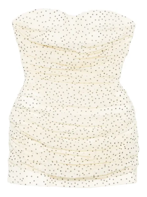 Magda Butrym polka dot-pattern ruched mini dress