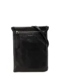 Saint Laurent Pre-Owned 2022 Antiqued Lambskin Sid Flat crossbody bag - Black