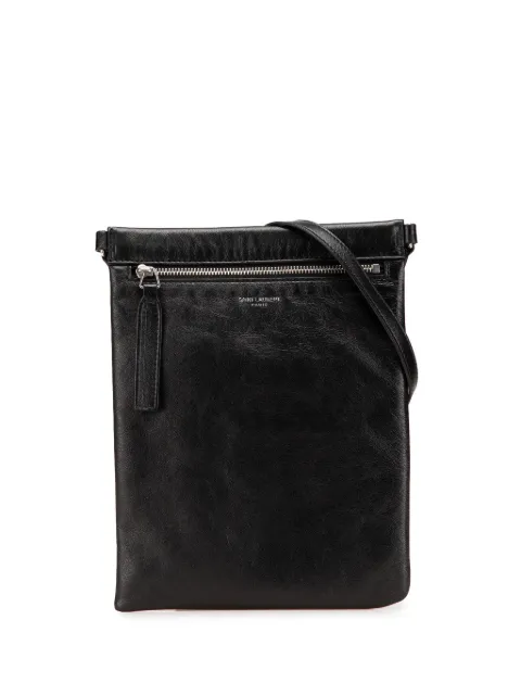 Saint Laurent Pre-Owned 2022 Antiqued Lambskin Sid Flat crossbody bag