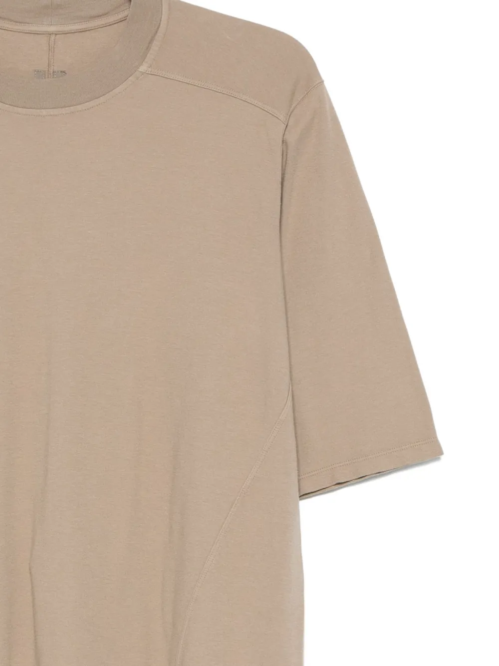 Rick Owens DRKSHDW short-sleeve draped-hem top Beige