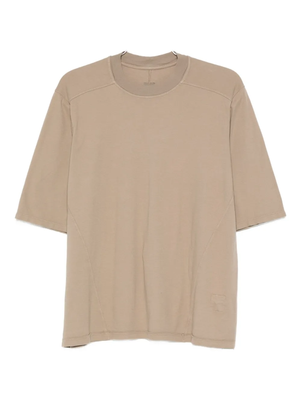 Rick Owens DRKSHDW short-sleeve draped-hem top Beige
