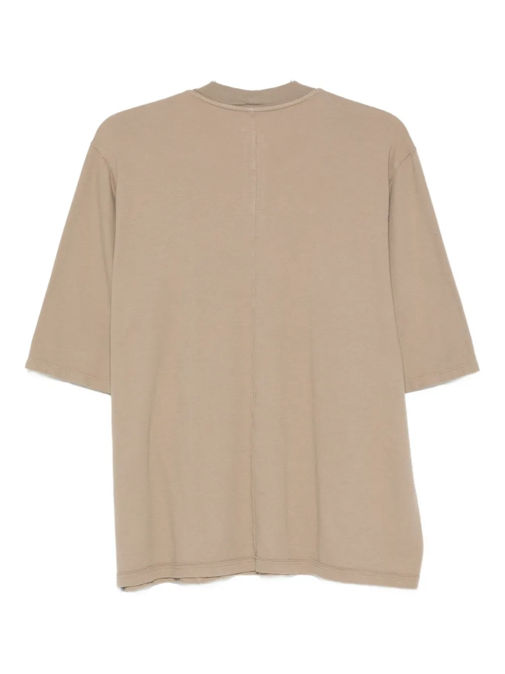 Rick Owens DRKSHDW short-sleeve draped-hem top Beige