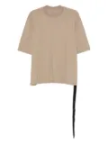 Rick Owens DRKSHDW short-sleeve draped-hem top - Neutrals