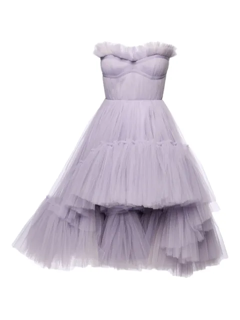 Ana Radu strapless ruffled dress