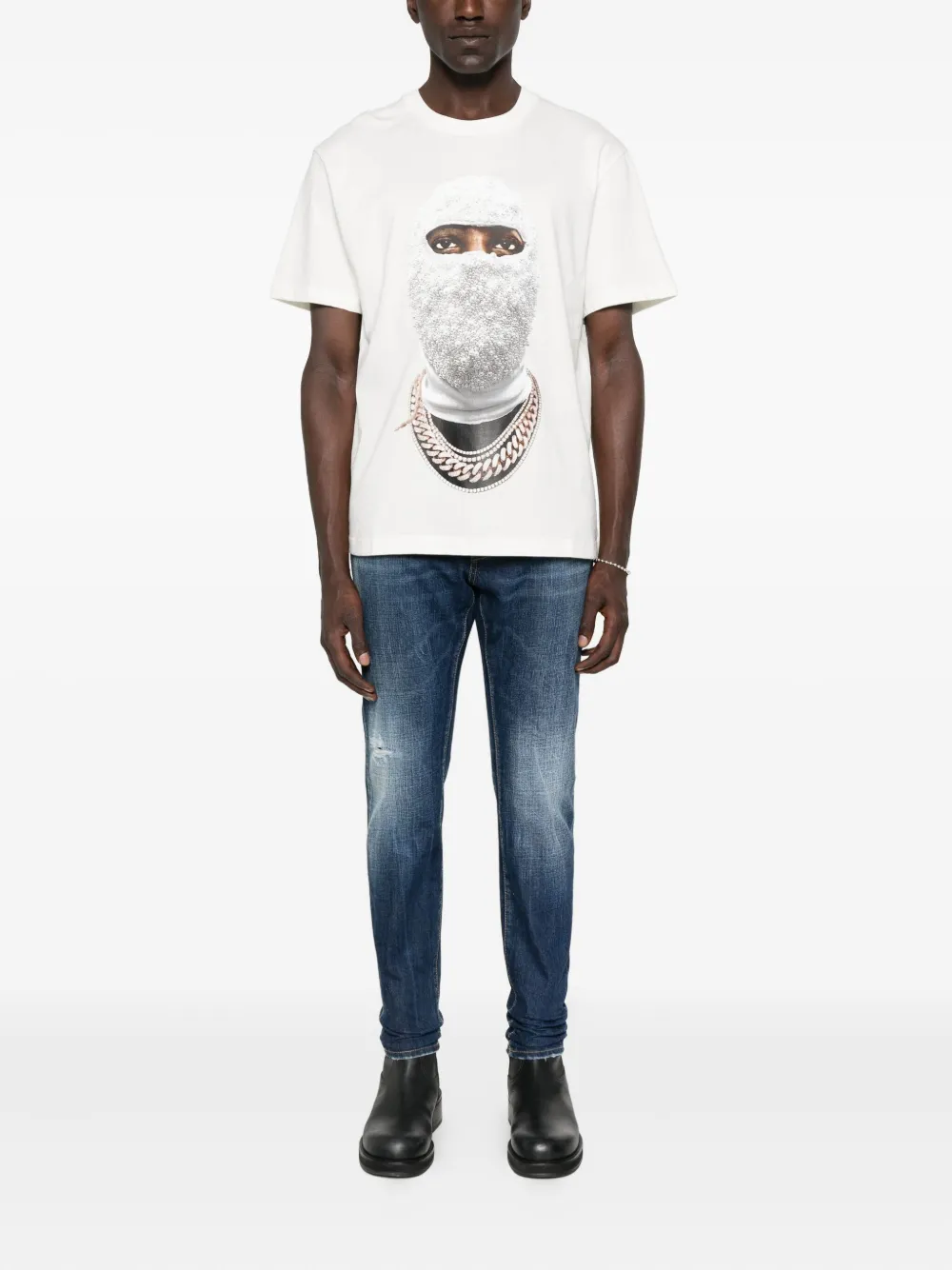 Ih Nom Uh Nit T-shirt met maskerprint Wit