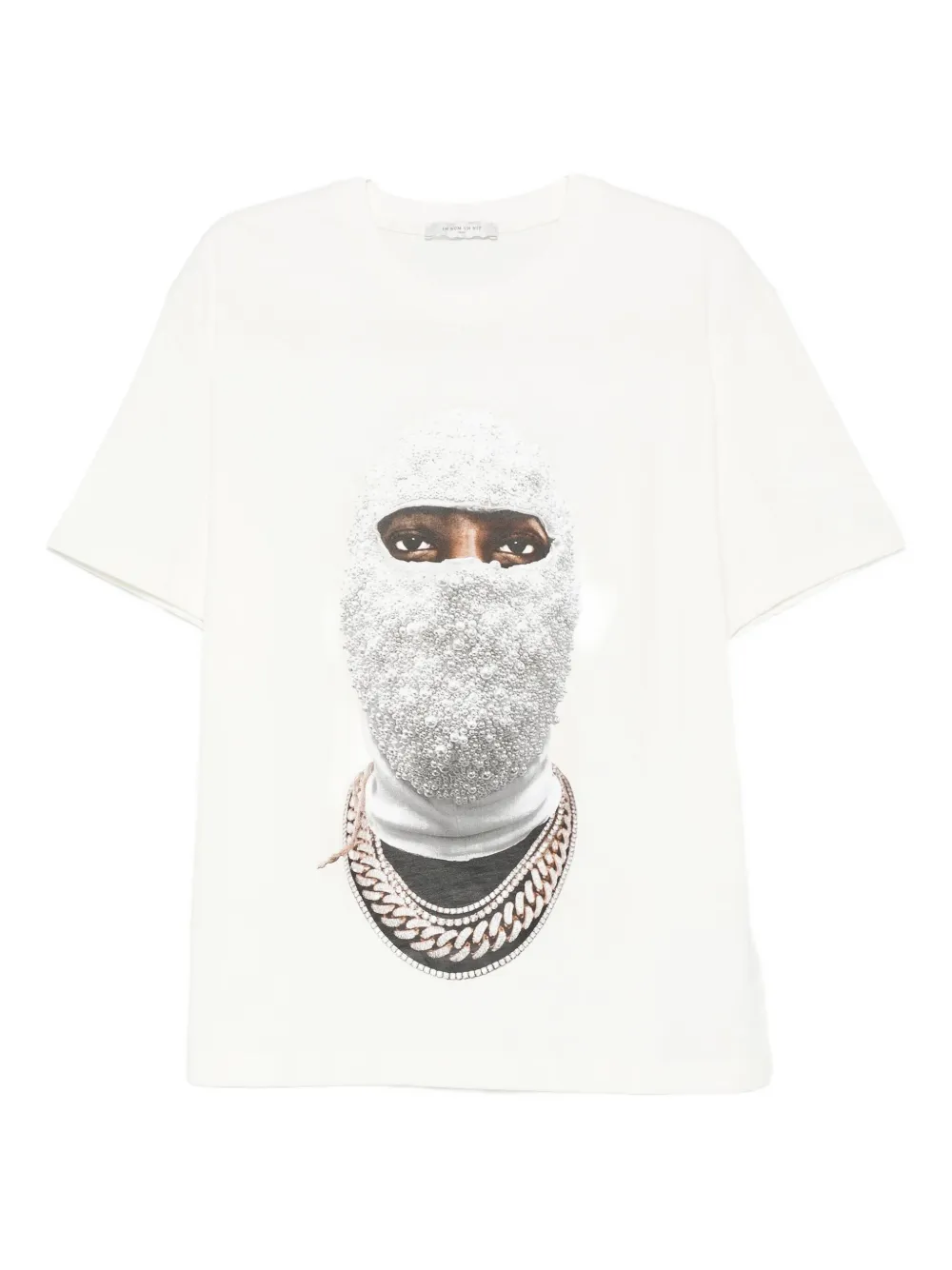 Ih Nom Uh Nit mask-print T-shirt - Bianco