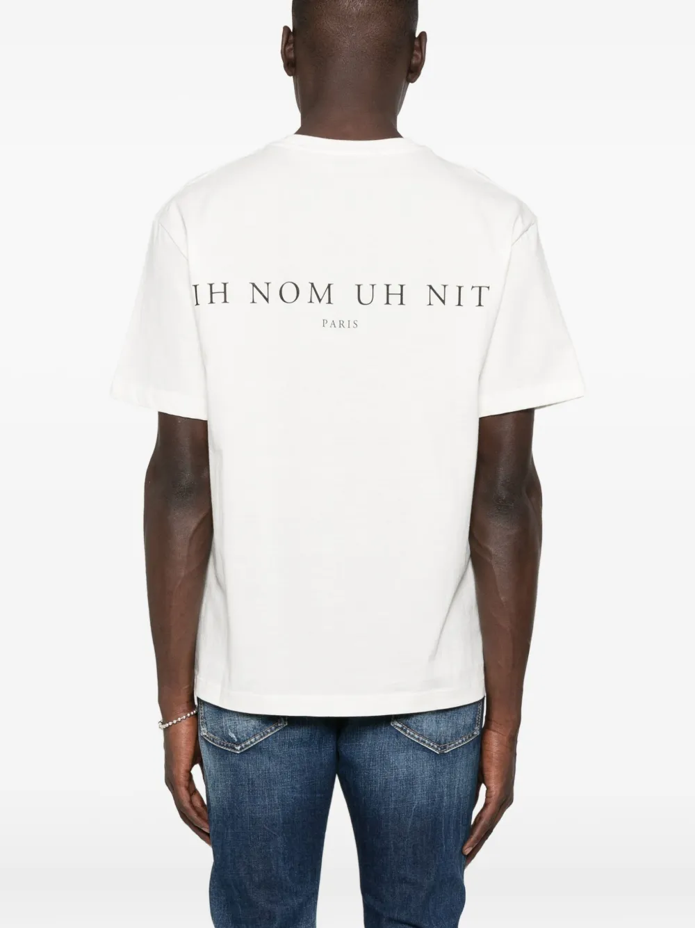 Ih Nom Uh Nit T-shirt met maskerprint Wit