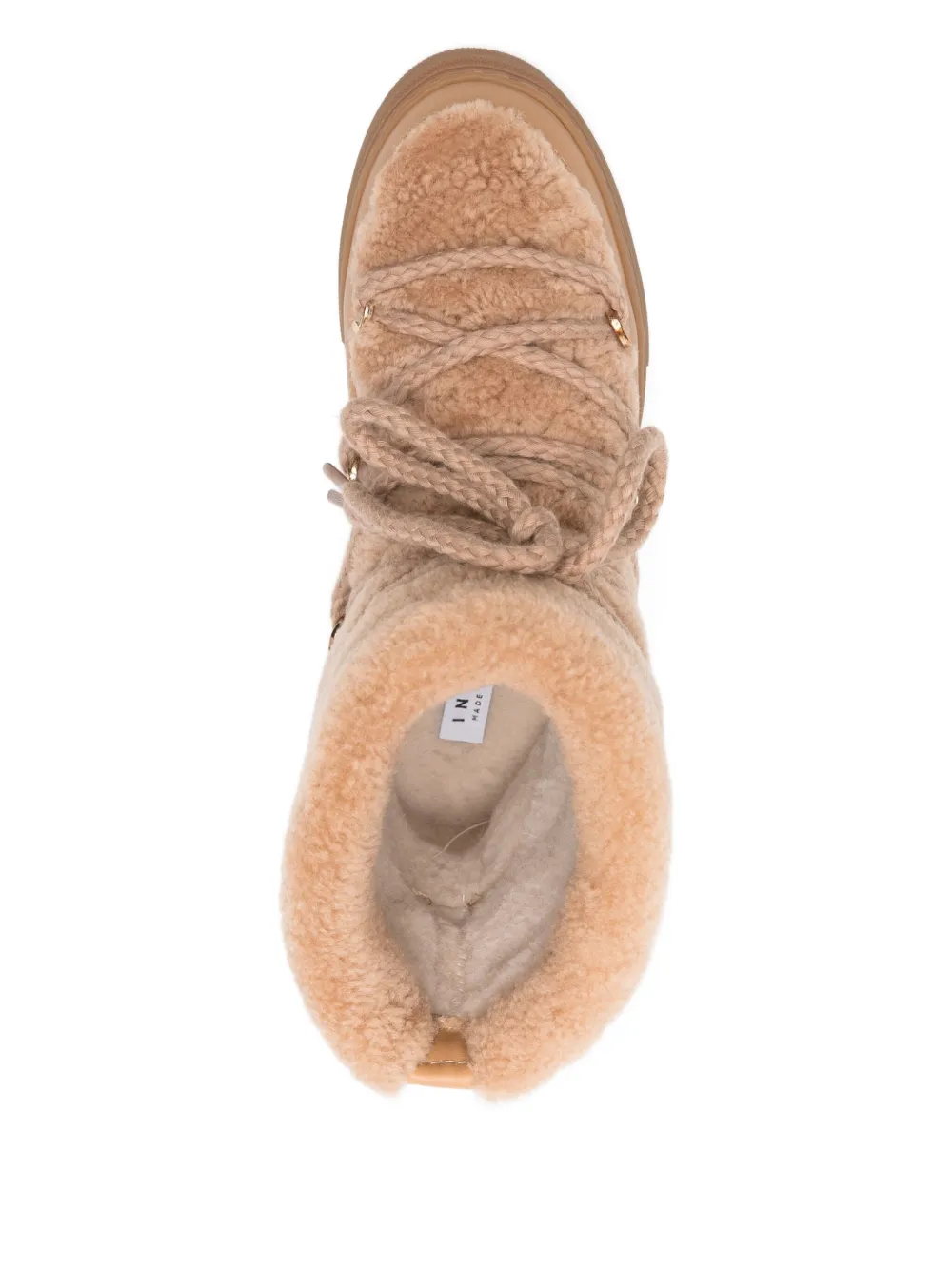 Inuikii Curly Lace-up Boots In Neutral