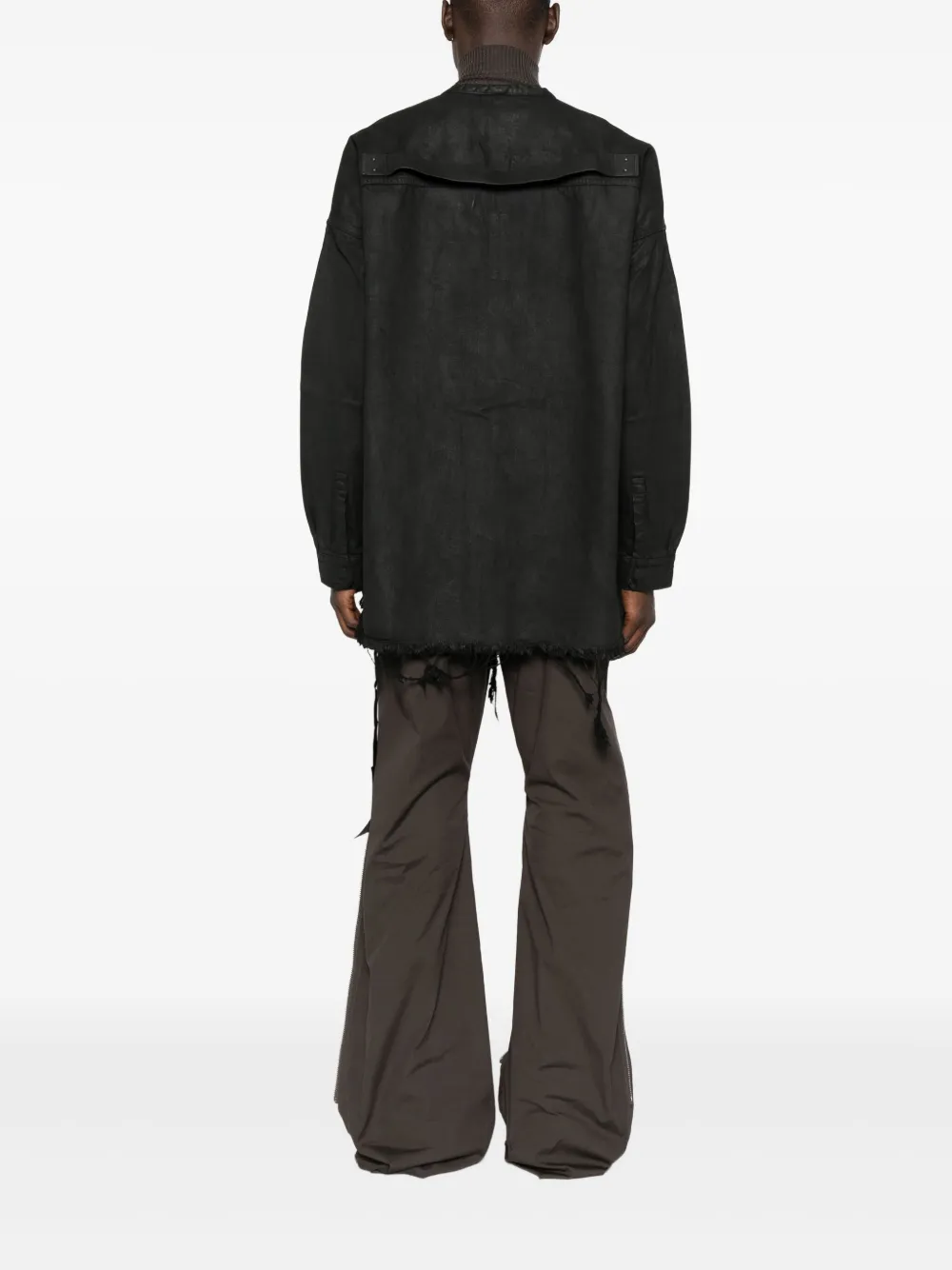 Rick Owens DRKSHDW フレイド コート | ブラック | FARFETCH JP