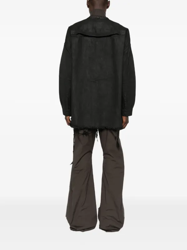 Rick Owens DRKSHDW フレイド コート | ブラック | FARFETCH JP