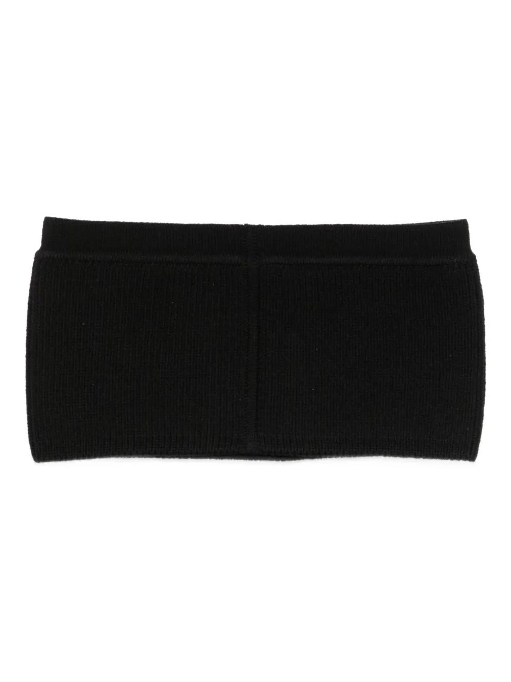 Rick Owens fine-ribbed bandeau top | Black | Image 1
