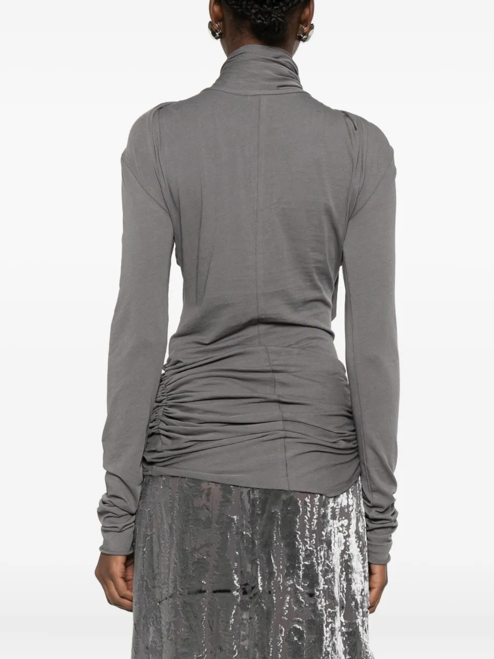 Entire Studios Draped Top In Gray