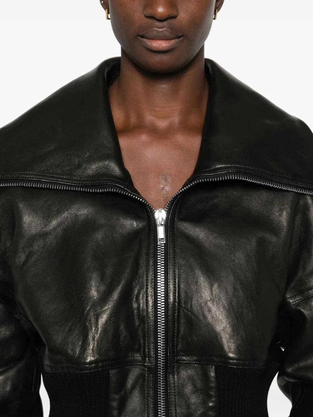 Rick Owens Jack met verlaagde schouders Zwart