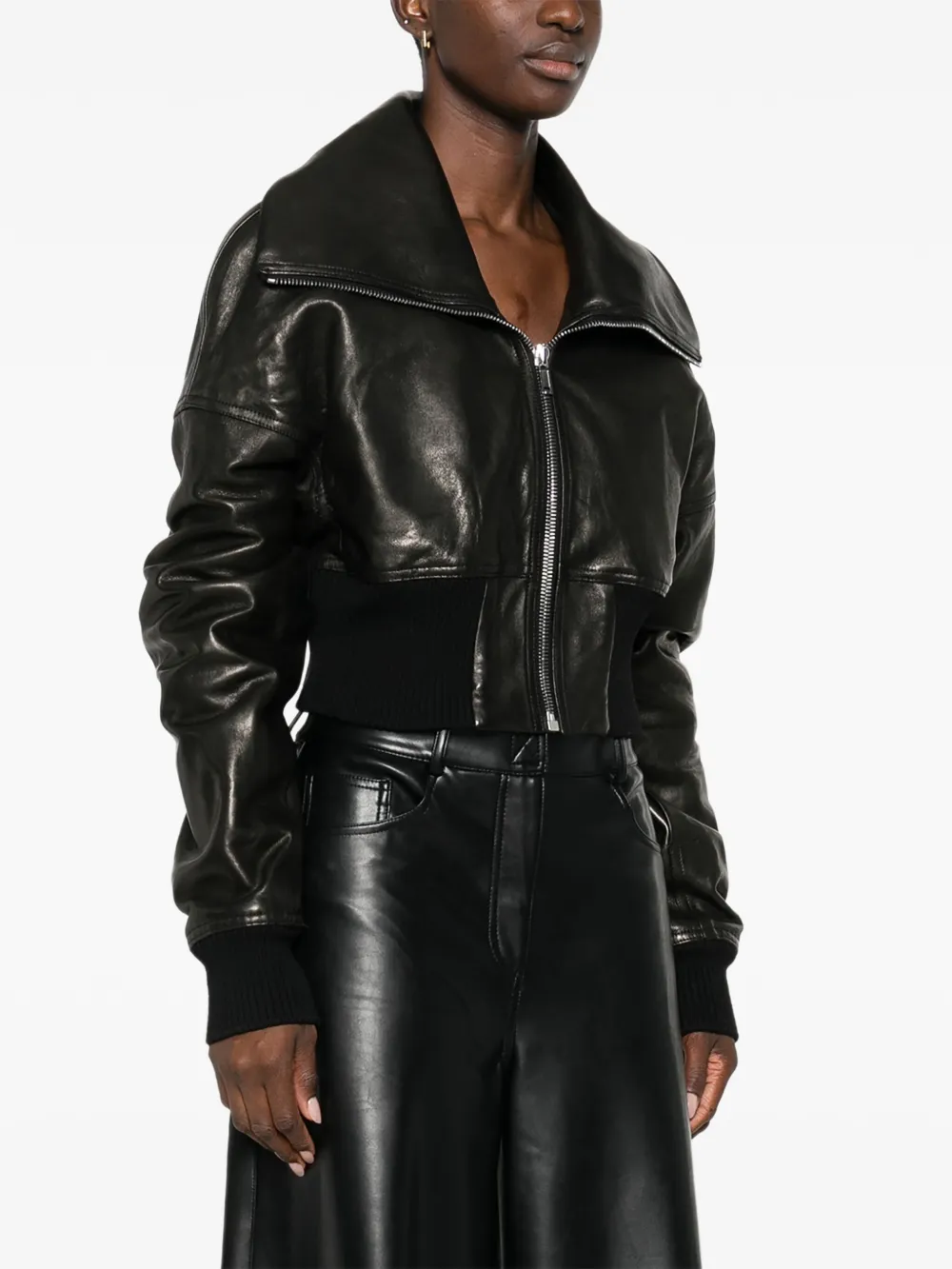 Rick Owens Jack met verlaagde schouders Zwart