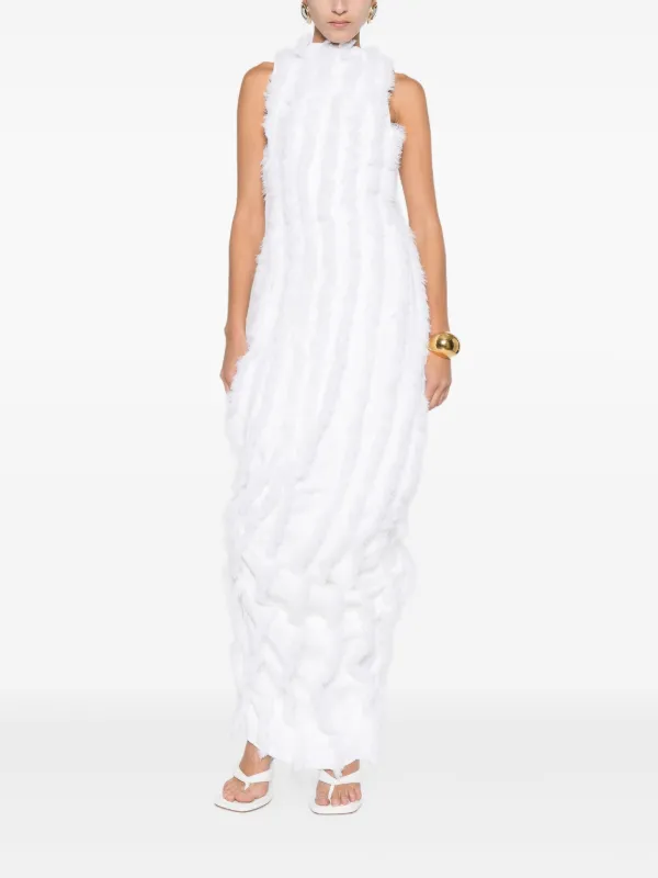 jacquemus maxi dress Croisire strapless crepe-jersey maxi dress - black
