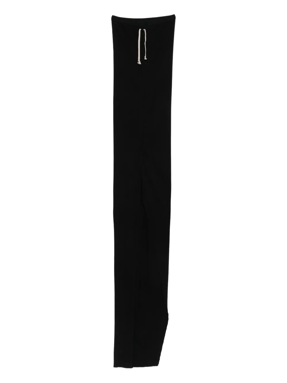 Rick Owens DRKSHDW drawstring-waist side-slit maxi skirt Zwart