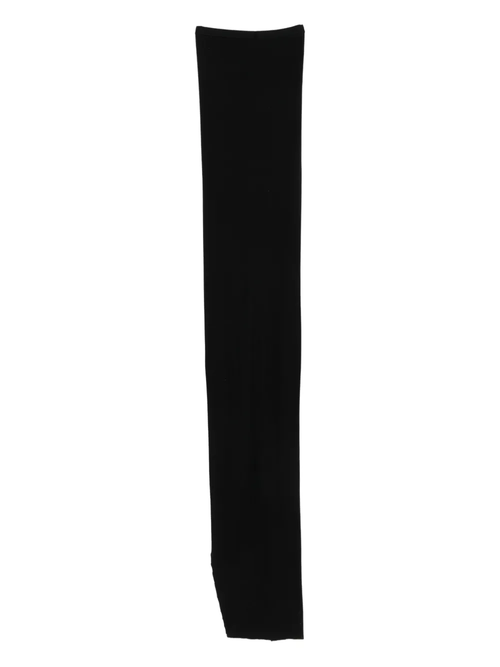 Rick Owens DRKSHDW drawstring-waist side-slit maxi skirt Zwart
