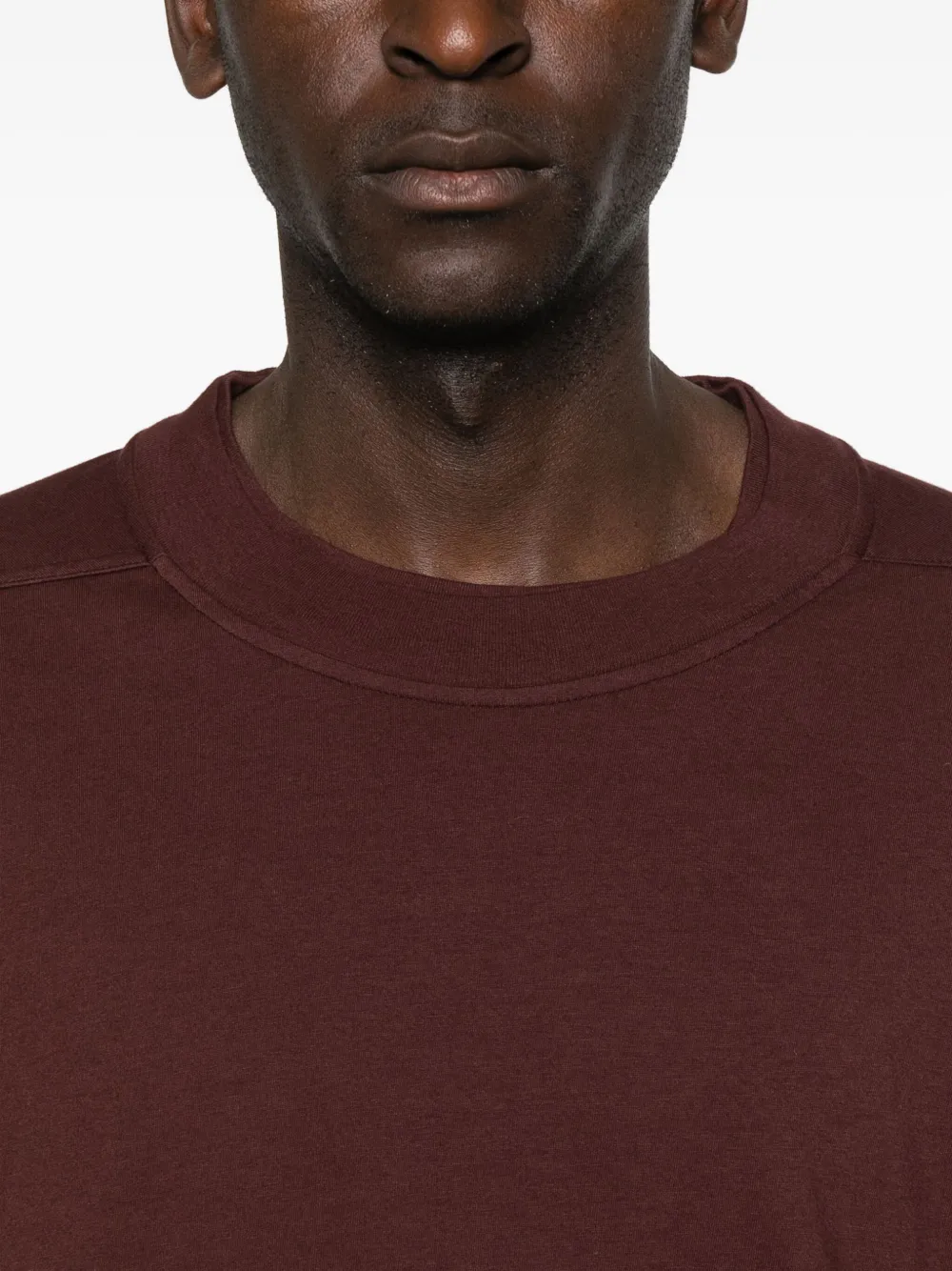 Rick Owens Drkshdw Layered Long-sleeved T-shirt In Red
