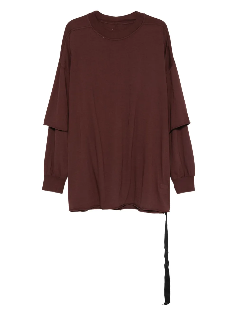 Rick Owens DRKSHDW Langarmshirt im Layering-Look | Rot | Image 1